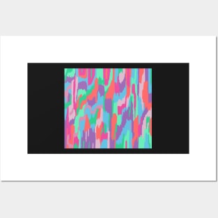 Bold Colorful Abstract Art Print Posters and Art